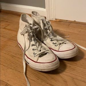 White high top sneakers